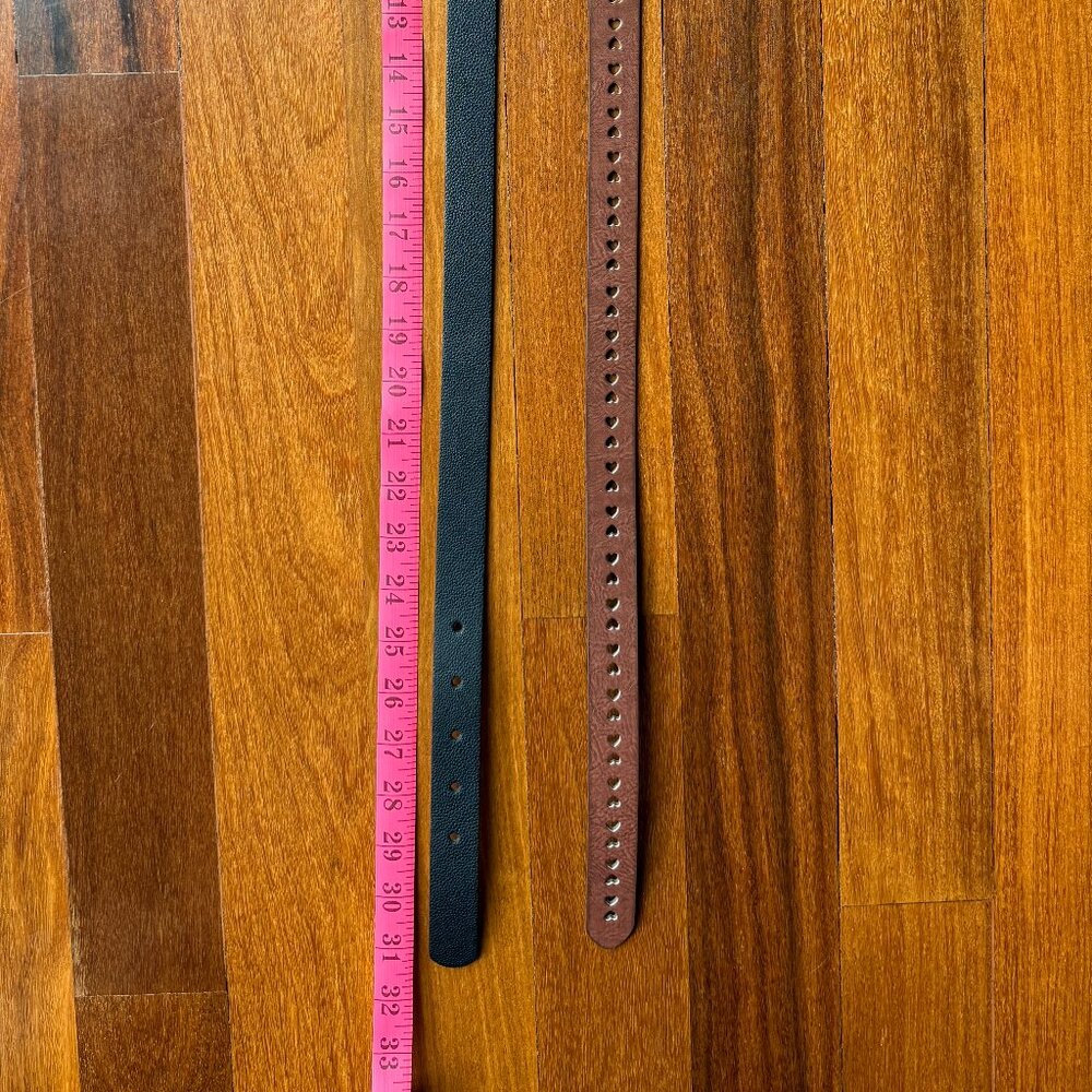 Two Girl's Belts - Black & Brown - Size L - Picture 6 of 9